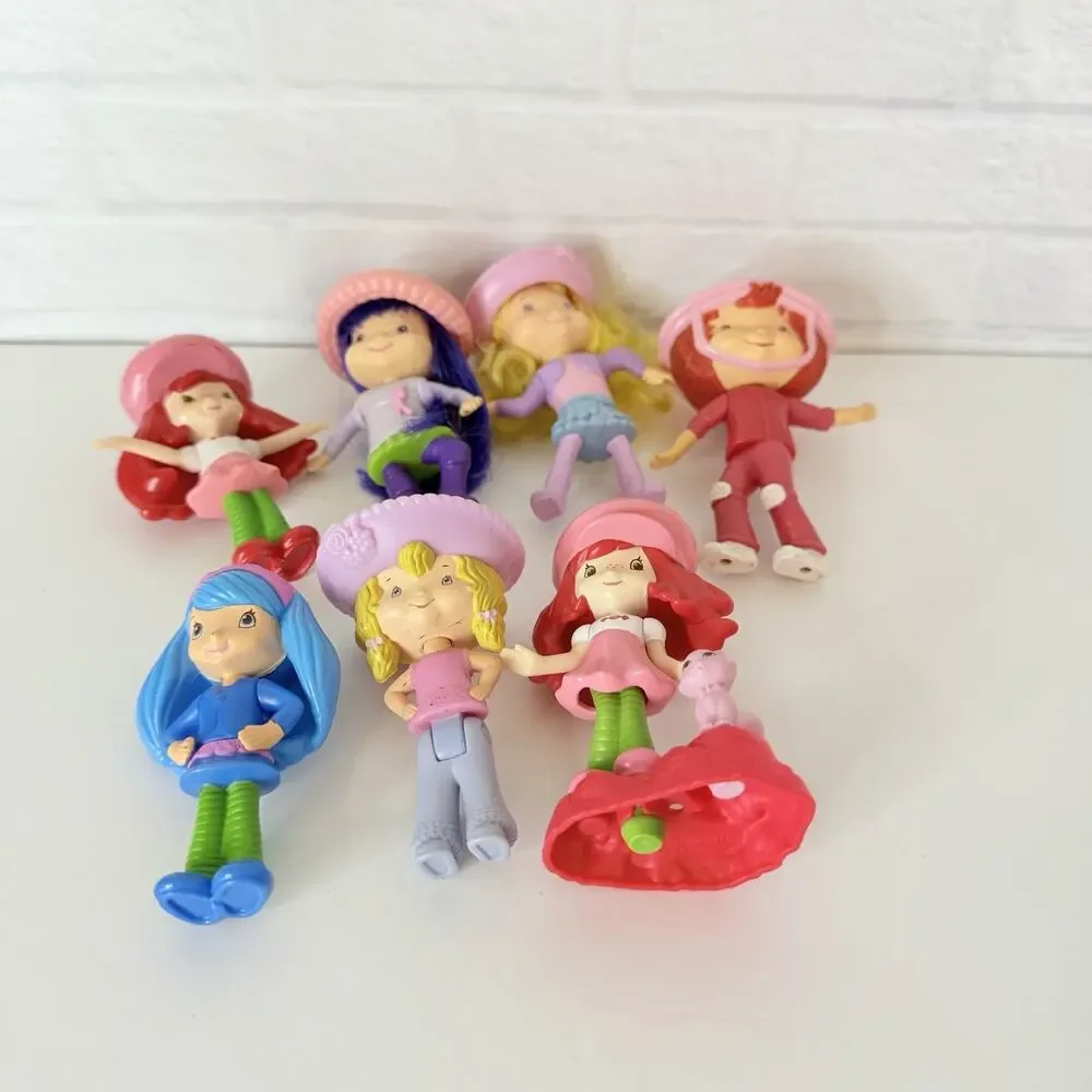 Strawberry Shortcake McDonalds Happy Meal Toys Tea Blossom Angel Cake 7 Figures